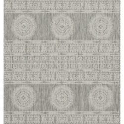 Sunshine - 5'3" X 7'3" Indoor, Outdoor Area Rug Polypropylene - Silver
