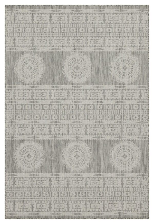 Sunshine - 7'10" X 10'3" Indoor, Outdoor Area Rug - Silver