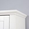 Wooden Bathroom Floor Storage Cabinet With 2 Doors And 6 Shelves - White - Image 18