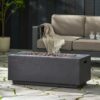 Contemporary Outdoor 40, 000 Btu Propane Fire Pit - Dark Gray - Image 6