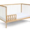 Deux - Remi 3 In 1 Convertible Island Crib - Natural / White - Image 4