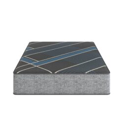 Tempagel - 13" Queen Size Plush Mattress With Dual Cooling - Gray / Blue