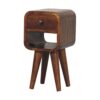 Extra Mini Curve Lower Nightstand - Chestnut - Image 8