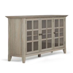 Acadian - Wide Storage Cabinet - Distressed Gray