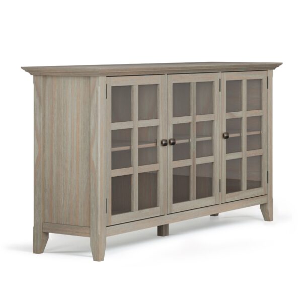 Acadian - Wide Storage Cabinet - Distressed Gray