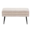 Neapolitan - Contemporary Storage Bench - Black / Light Brown - Image 5