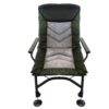 Camping Lounge Chair, Portable Folding Reclining Camping Chair With Adjustable Backrest For Indoor And Outdoor Camping Beach Hiking Fishing - Green / Black - Image 10