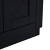 Bathroom Vanity With Ceramic Sink Combo, Frame Bathroom Storage Cabinet, Freestanding Vanity Set With 3 Drawers & Soft Closing Doors - Black - Image 18