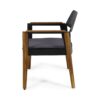 Soho - Transitional Style Outdoor Club Chair (Set of 2) With Cushions - Teak - Image 8