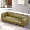 Marlon - Luxury Italian Leather Sofa - Green - Image 8