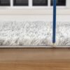 Loft Shag - 7'10" X 9'10" Polypropylene, Shaggy Area Rug - Gray - Image 2