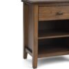 Artisan - Bedside Table - Rustic Natural Aged Brown - Image 6