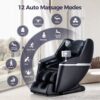 Bosscare - 3D Sl Zero Gravity Massage Full Body Chair With App Control Shiatsu Recline - Black / Gray - Image 2