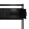 Transitional Reeded Desk With Hutch And Drawers Plus Tech Management - Black - Image 4