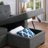3 Piece Upholstered Sectional - Dark Gray - Image 8
