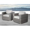 Comfortable Patio Chair With Cushions - Gray Mix - Image 2