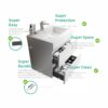 Alice - 24" Bathroom Vanity With Sink, Large Storage Wall Mounted Floating Bathroom Vanity For Modern Bathroom, One-Piece Sink Basin Without Drain And Faucet - White - Image 7