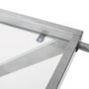 Modern Z Shaped Bar Cart With Tempered Glass Shelves - Silver - Image 11