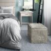 Brody - Square Pouf - Distressed Gray - Image 6