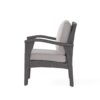 Honolulu - Modern Chat Set of 5 With Wicker - Gray / Silver - Image 13