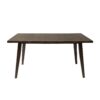 5 Piece Mid Century Dining Set With Walnut Frame And Upholstered Dining Chairs - Light Beige / Brown - Image 11