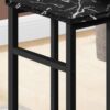 Accent Table, C - Shaped, Modern Design - Black - Image 3
