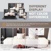 Modern Oversized Modular Sectional Sofa With 2 Ottoman And 2 Seat, Sparkling Chenille Fabric Soft Cushion Sofa With 4 Pillows, 4 Pieces Diy Combination Tufted Sofa, No Assembly Required - Beige - Image 15