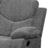 Kalen - Chenille Loveseat With Console - Gray - Image 6