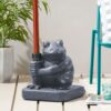 Whimsical - Neptune Umbrella Base With Frog Design - Gray - Image 3