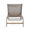 Hargrove - Outdoor Patio Aluminun Chaise Lounge, Outdoor Mesh Seat - Natural / Silver - Image 6