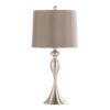 Ashland - Contemporary Table Lamp (Set of 2) - Nickel / Taupe Satin - Image 2
