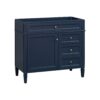 Bathroom Vanity Without Top Sink, Modern Bathroom Storage Cabinet With 2 Drawers And A Tip-Out Drawer, Frame (Not Include Basin Sink) - Blue - Image 3