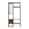 Modern Hall Tree With Hanging Storage - Rustic Oak - Image 3