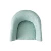 Sonorous - Upholstered Accent Chair With Low Back And Wood Legs - Light Blue / Black - Image 5