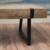 Abitha - Coffee Table With Industrial Powder Coated Metal Legs - Canyon Gray - Image 5