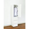 Elise - Slim Modular Wood Closet Cabinet With Drawers In Durable Melamine And Wood 71" Height - White - Image 11
