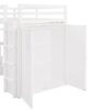 Twin Size Loft Bed With Drawers, Desk, And Wardrobe - White - Image 11