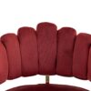 Velvet Home Office Desk Chair, Modern Cute Computer Chair With Swivel Wheels, Height Adjustable - Wine Red - Image 14