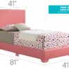 Twin Bed Elegant Casual - Pink - Image 7