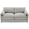 Cozy Upholstered Loveseat Sofa Oversized Comfy Comfy Cloud Sofa Double Cushion Loveseat Sofa Plush Cushion Sofa Couch For Living Room - Light Gray - Image 11