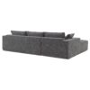 2 Pices Free Combination Minimalist Style Modular Sectional, Wrinkle Resistant Couch Set L Shaped Compressed Sofa For Living Room - Gray - Image 8