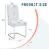 Coaster Home Furnishings White Dining Chairs With Built In Spring Packages & Ergonomic Design (Set of 4) Upholstery - White - Image 3