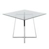 Cosmo - Contemporary Square Dining Table Legs - Clear - Image 2