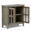 Warm Shaker - Low Storage Cabinet - Distressed Gray - Image 2