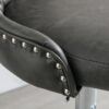 Swivel Barstools Adjusatble Seat Height From 25-33", Modern Upholstered Chrome Base Bar Stools With Backs Comfortable Tufted For Home Pub And Kitchen Island - Dark Gray - Image 11