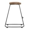 Amberly - Saddle Counter Height Stool (Set of 2) - Natural / Black - Image 4
