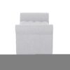 Hayes - Contemporary Armed Storage Bench With Button Tufting And Rolled Arms - Light Gray - Image 10