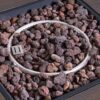 Outdoor Patio Square Gas Burning Fire Pit, Tank Inside, 40000 Btu - Brown Wood Pattern - Image 13