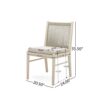 Cordoba - Dining Chair (Set of 2) Comfortable Armless Chairs - Beige - Image 2
