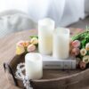 LED Candles With Remote Timer (Set of 3) - Ivory - Image 2